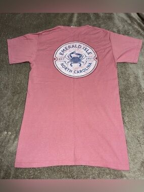 Emerald Isle North Carolina Pink Graphic T-Shirt